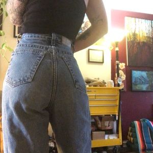 Vintage L.L. Bean flannel lined mom jeans